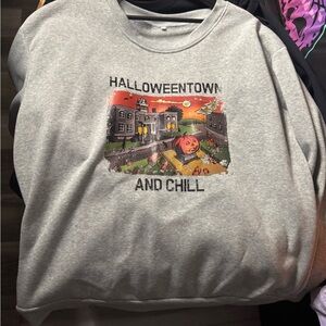 2XL | Halloween Town and Chill Sweater Goth 90s Nostalgia